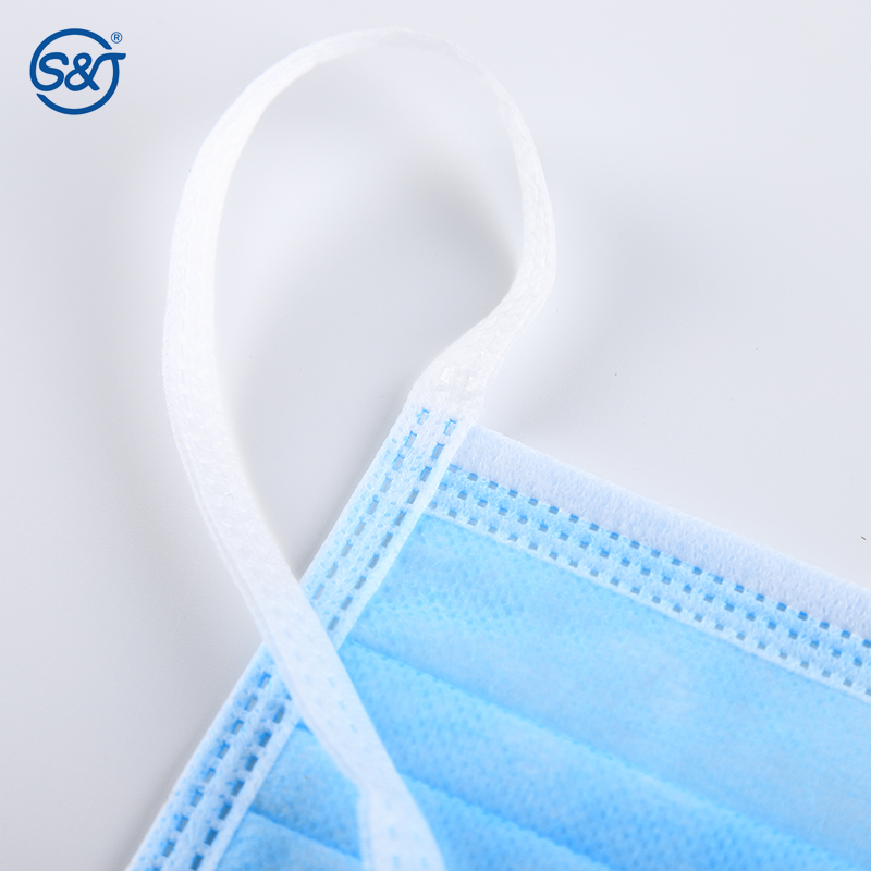 3-ply Protective Disposable Surgical Face Mask Medical Tie on Head Straps Daily Use Hospital Dental 3 Layers ASTM LEVEL TYPE IIR