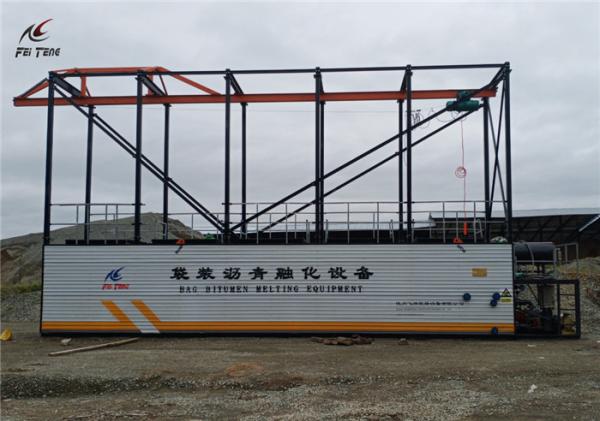 Road Construction Bitumen Melter , Bitumen Heating Equipment For Bag / Box
