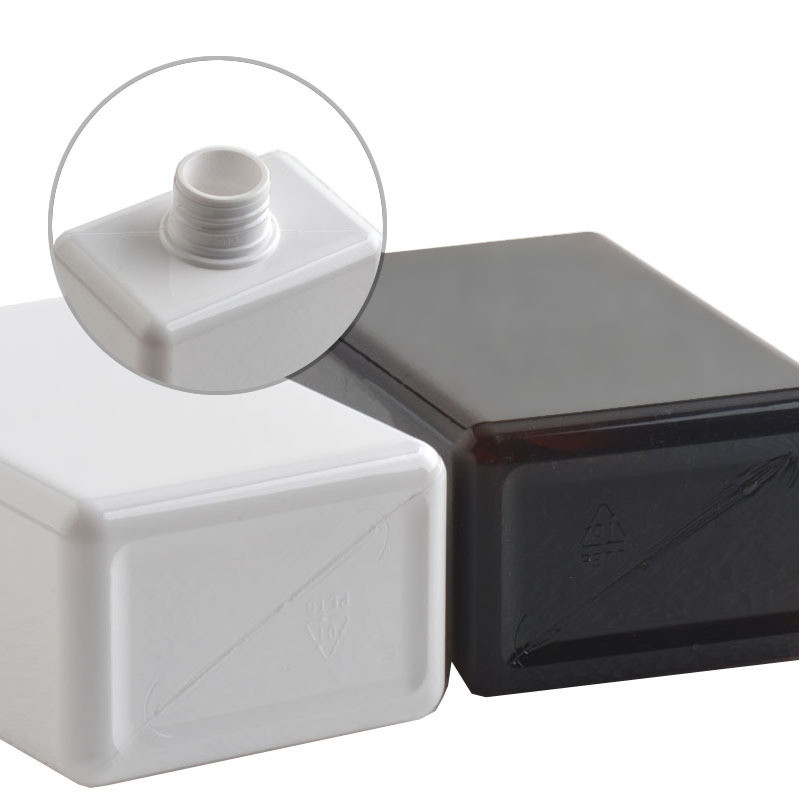 280ml Plastic Empty Lotion Bottle Square Shampoo Packaging