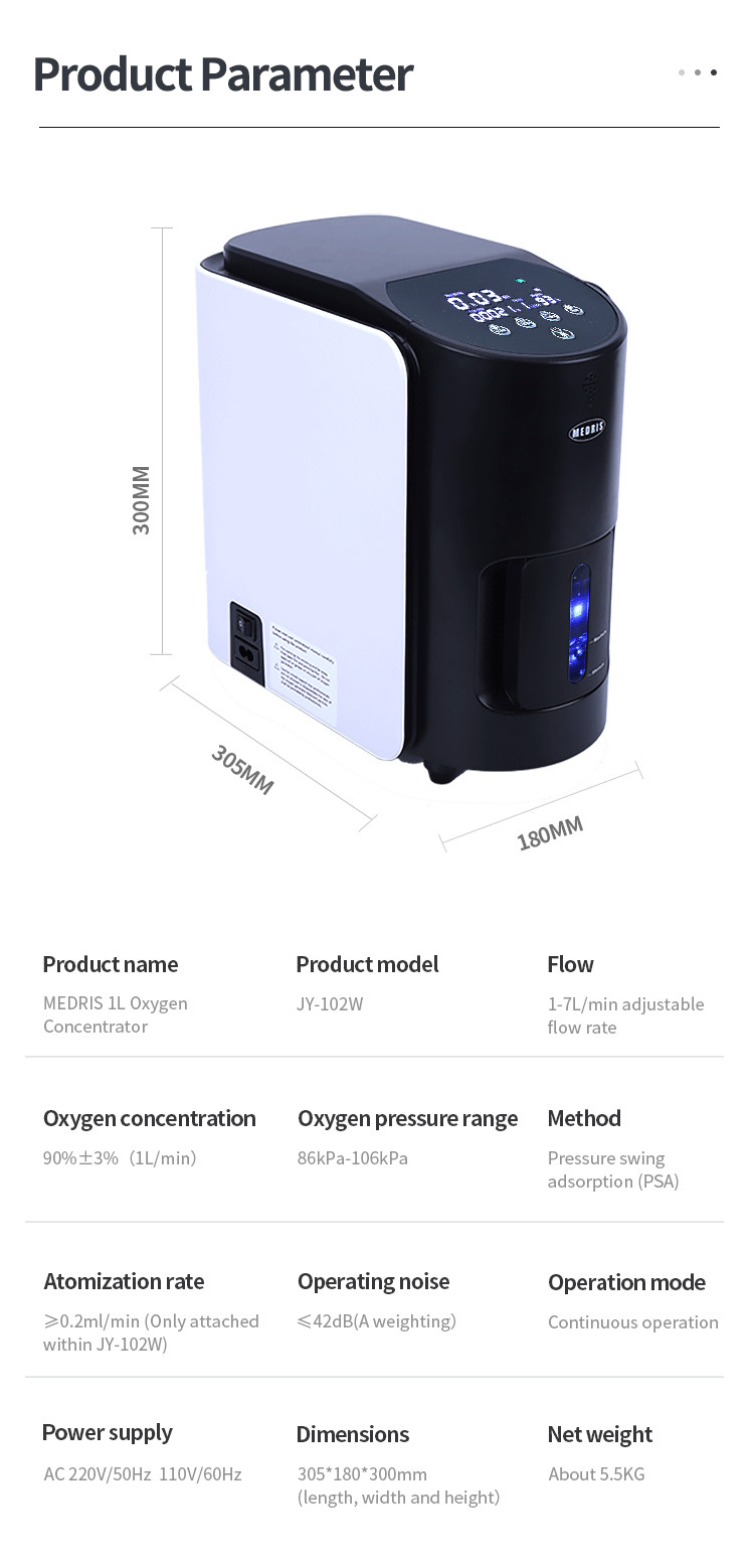 High Efficiency Medical Oxygen Concentrator Household 7L Hospital Oxygen Generator