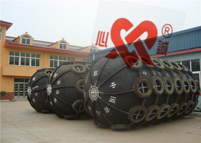 Natural Rubber Marine Airbag Fender High Breaking Strength For Ship Protection