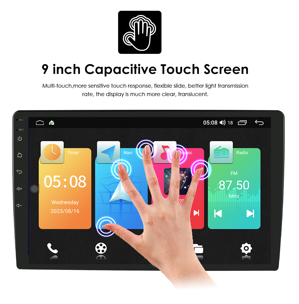 9" Screen Size Octa Core 2G 32G 4G LTE Android 10.0 Car Radio AM FM RDS Carplay Stereo