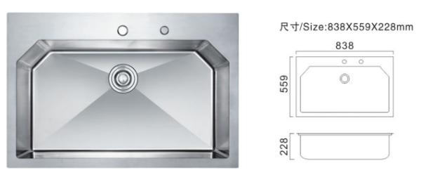 Built In Undermount Kitchen Sink Stylish Comfy Area Stainless Steel Restaurant