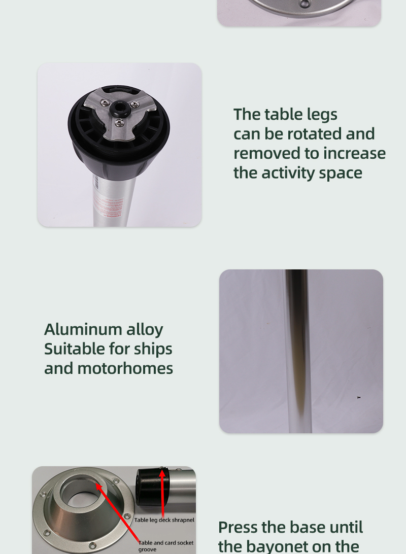 mortorhome parts table leg can be removeable easily/caravan table support legs for motor home table