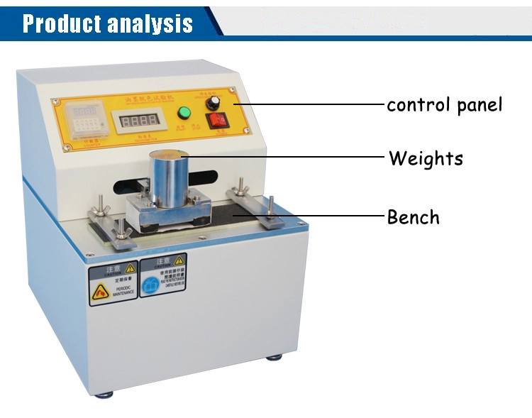 50x100mm Printing Ink Decolorizing Abrasion Test Machine