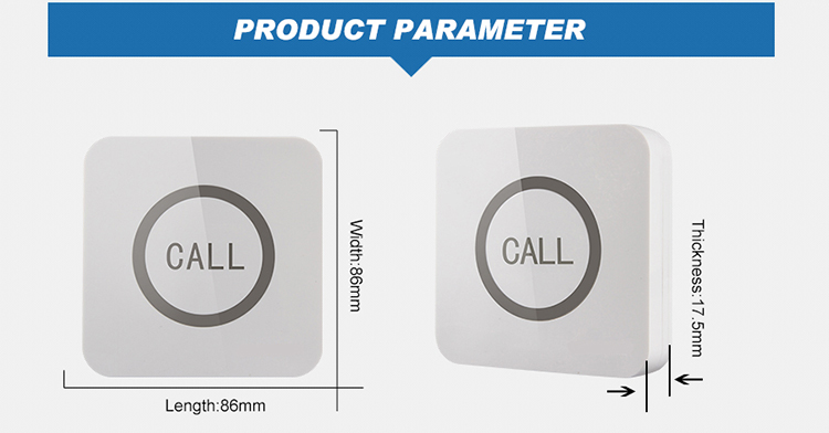 Hospital wireless table call bell for patient call nurse