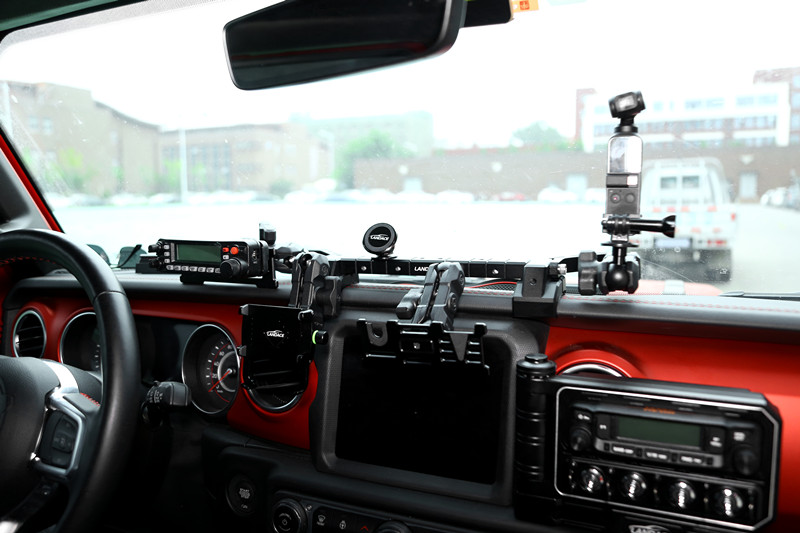 Anodic Oxidated Surface Multifunction Car Phone Holder for Black Center Console Bracket