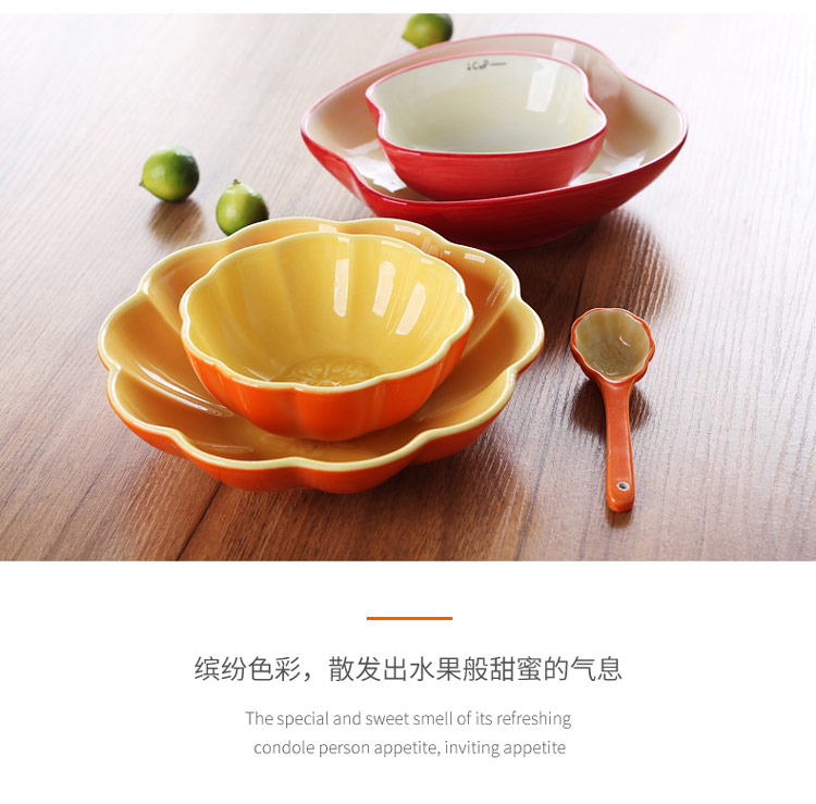 Creative Hand Painted Baking Ceramic Bowl , Watermelon Pattern Porcelain Ice Cream Bowls