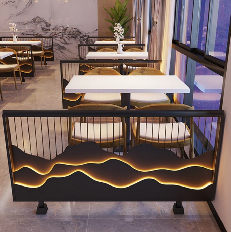Customized Decor Restaurant Laser Cut Wall Partition Metal Screens Room Dividers