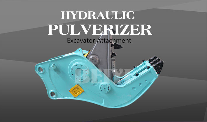 Secondary Building Demolition BEIYI Hydraulic Rotating Pulverizer concrete cutter