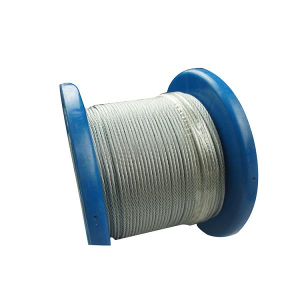 Quality 7x7 Construction Galvanized Aircraft Cable 1/16 Inch Diameter for sale
