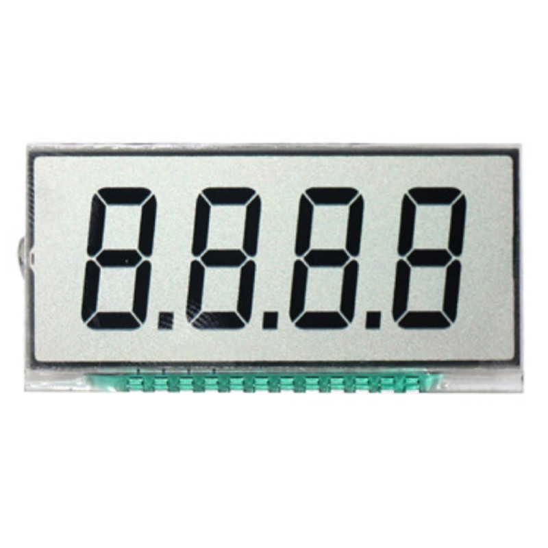 Customized Size VA Digit LCD Screen TN HTN FSTN Custom 7 Segment Monochrome Meter Display