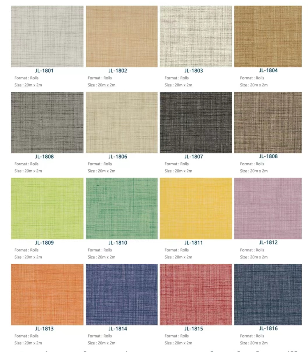 Yellow Heterogeneous Flooring Carpet Vinyl Floor Sheet Roll 2000mm Width