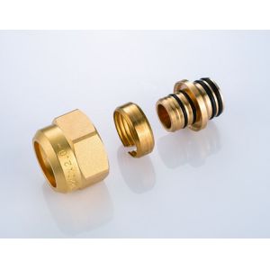 6122 Intelligent Brass Water Manifold With External Branch Supply Flowrate