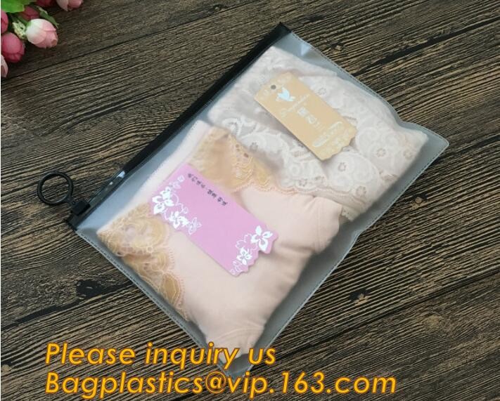 Plastic Bag OEM Custom PVC Loop Handle Image Printed Plastic Shopping Bag,Promotional Clear Waterproof Plastic Cosmetic
