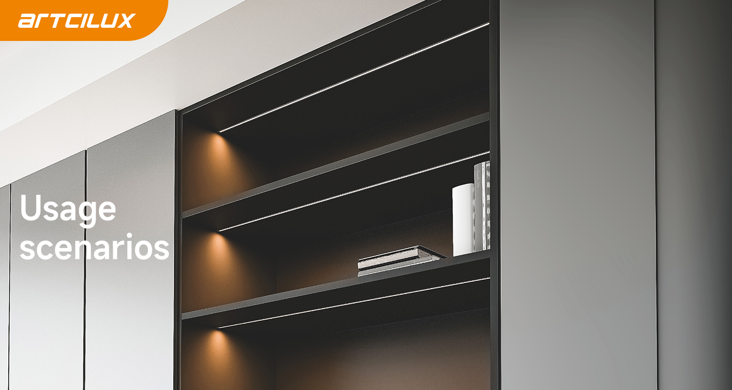Oblique Illumination LED Cabinet Strip Light 3000K 4000K 6000K Customized Length
