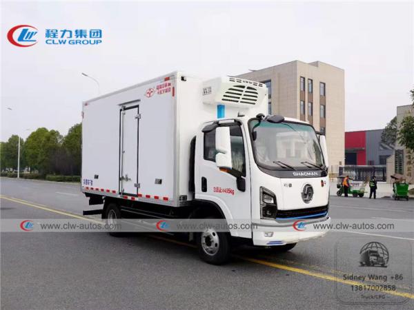 Shacman 4x2 5T Refrigerated Van Truck With Carrier Hanxue Thermo King Refrigerat
