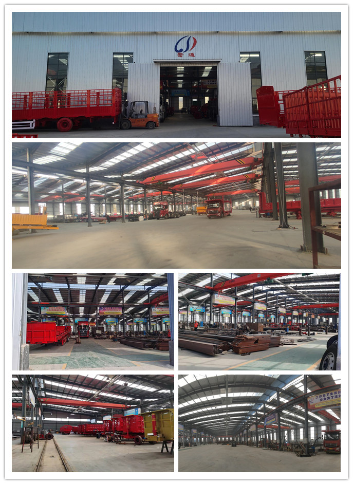 80-120 Tons Rated Load Low Loader Lowboy Truck Trailers for Equipment Transportation