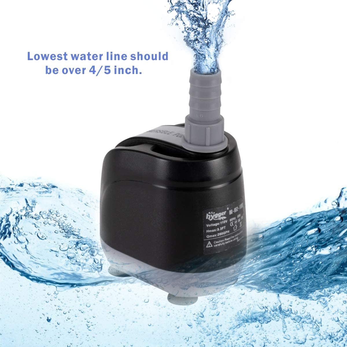 3 Nozzles 1180GPH Aquarium Water Pump