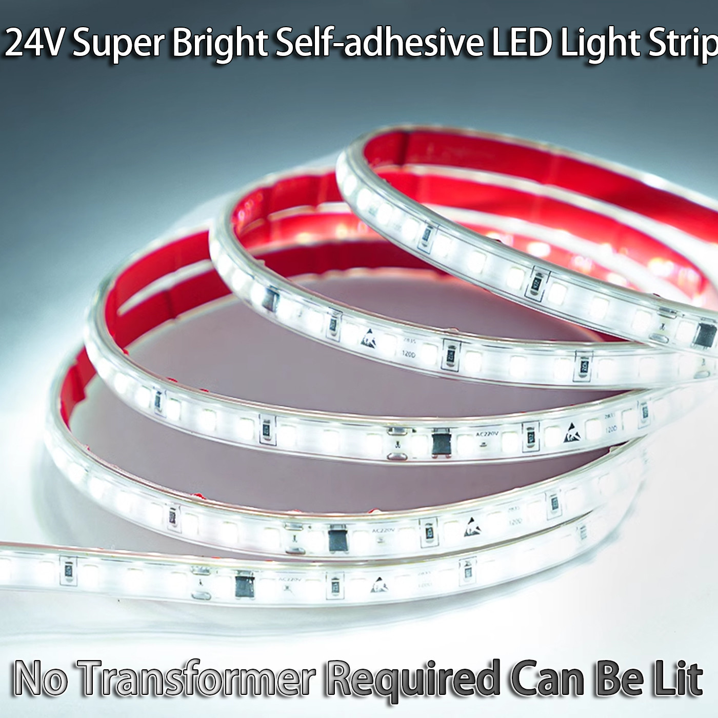 Input Frequency 50/60 HZ Self-Adhesive Light Strip for 24v Linear Ceiling Decoration