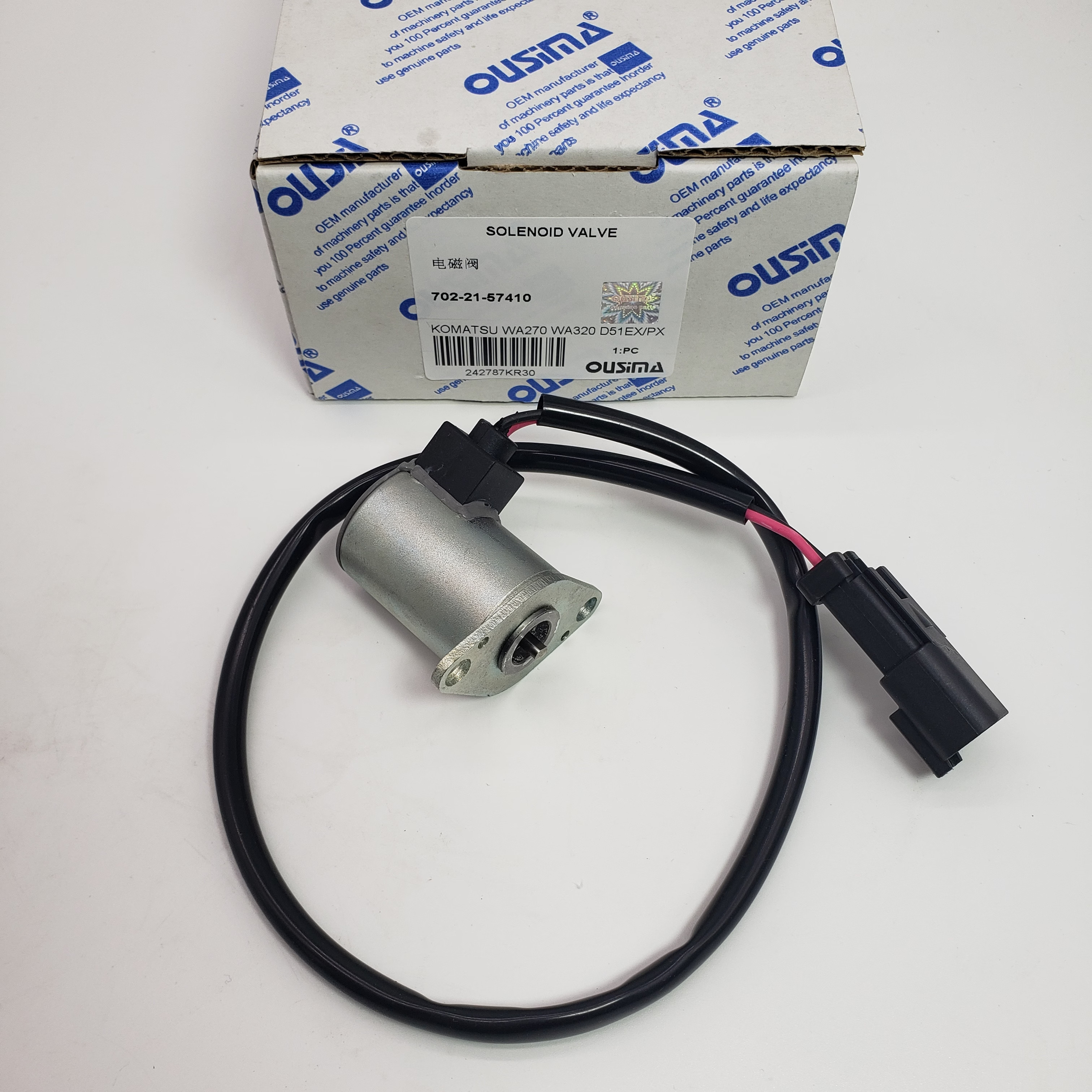 Solenoid Valve 702-21-57410 For KOMATSU PC220 PC40MR WA250 HM300