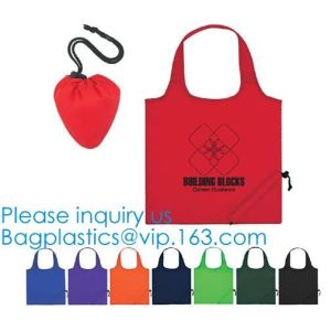 China Recycle Eco Friendly Wholesale Polyester Foldable Shopping Bag,Promotional Standard Size Portable Reusable Eco Friendly on sale