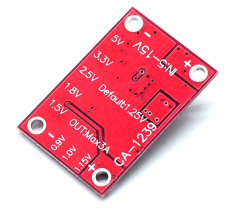 CA-1239 Adjustable Buck Converter 5-15V Input 1.25V/1.5V/1.8V/2.5V/3.3V/5V Output Board Mount DC-DC Step down Power Module