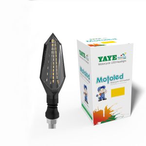 6500k Light Temperature YAYE ABS PC Water Lamp DC12V Motorcycle LED Turn Signal Indicator Light