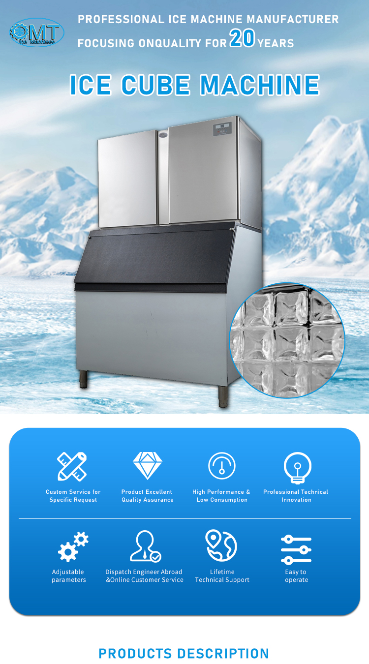 Energy Efficient Commercial Large Ice Cube Maker High Accuracy Automatically