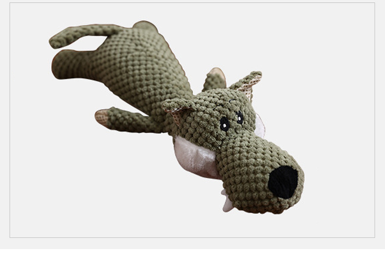 Dog Toy Velvet Soft and Squeaky Chew Toy for Pet Dogs Interactive Molar Toy