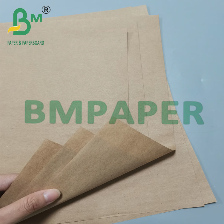 80g Brown Wet Strength Kraft Paper Roll For Frozen Food Packaging Label