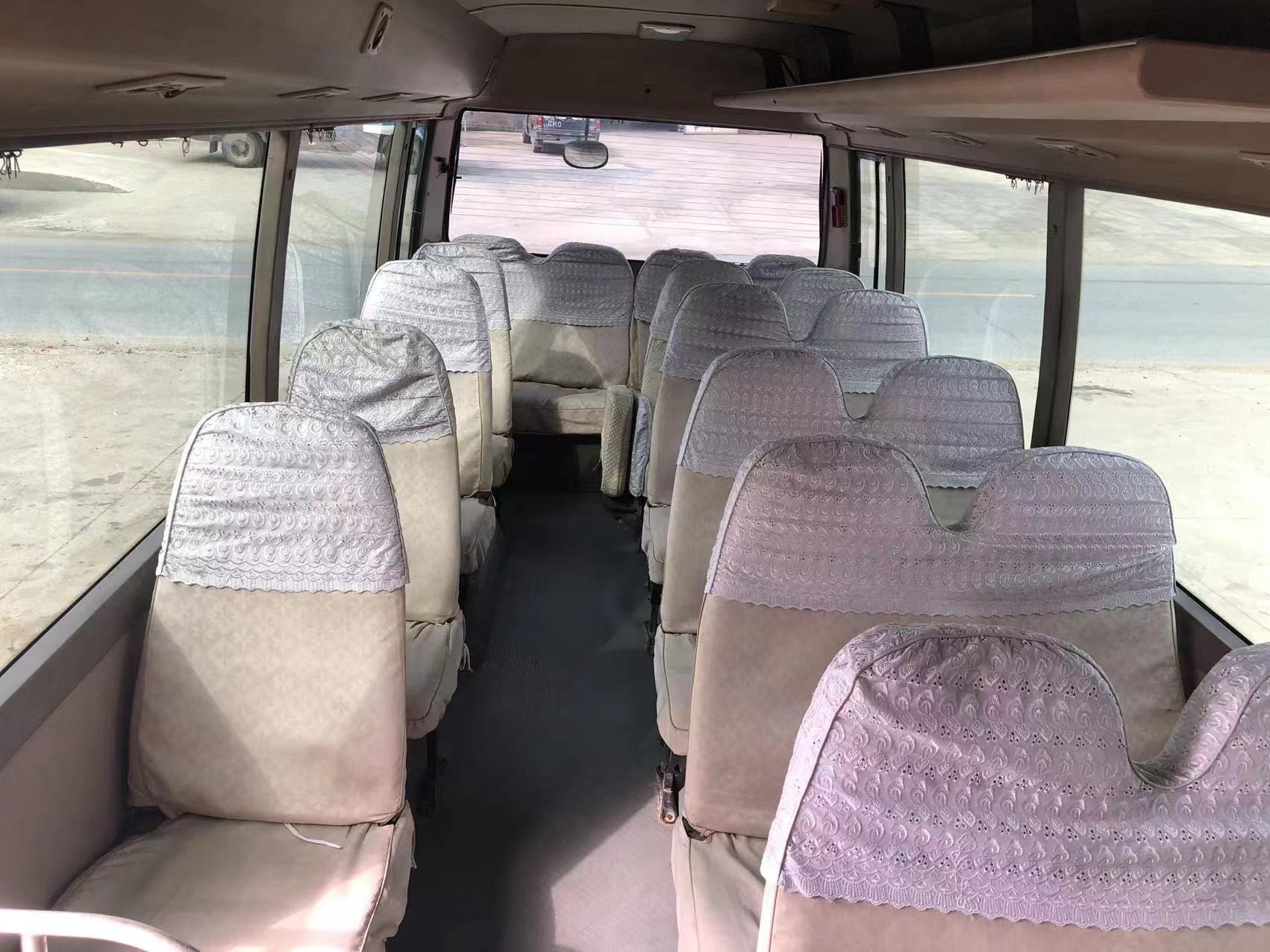 Toyota Mini Used Coaster Bus With Left Passenger Door 23 Seats 1Hz Diesel Engine