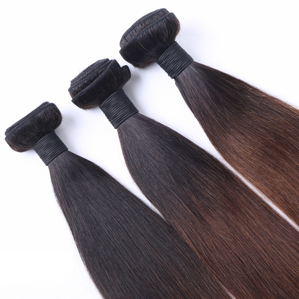 Factory supply Ombre 3 Color Silky Straight 100G Malaysian Remy Hair Extension