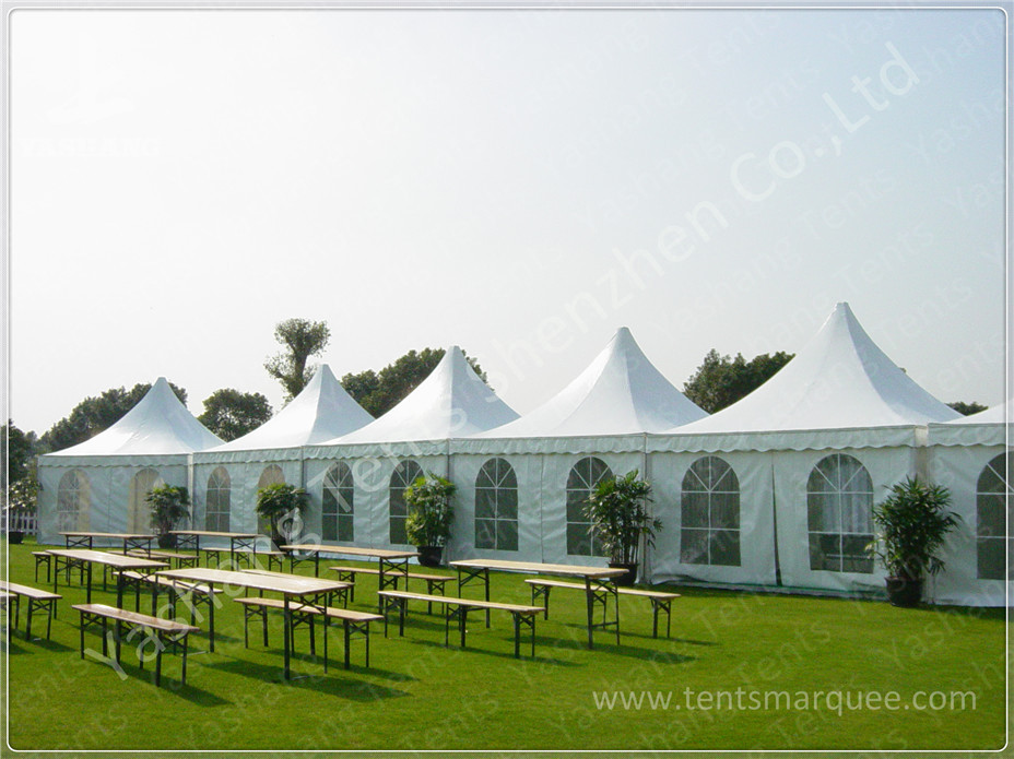 Durable High Peak Outdoor Shade Tent Gazebo Shelter Environmentally Friendly