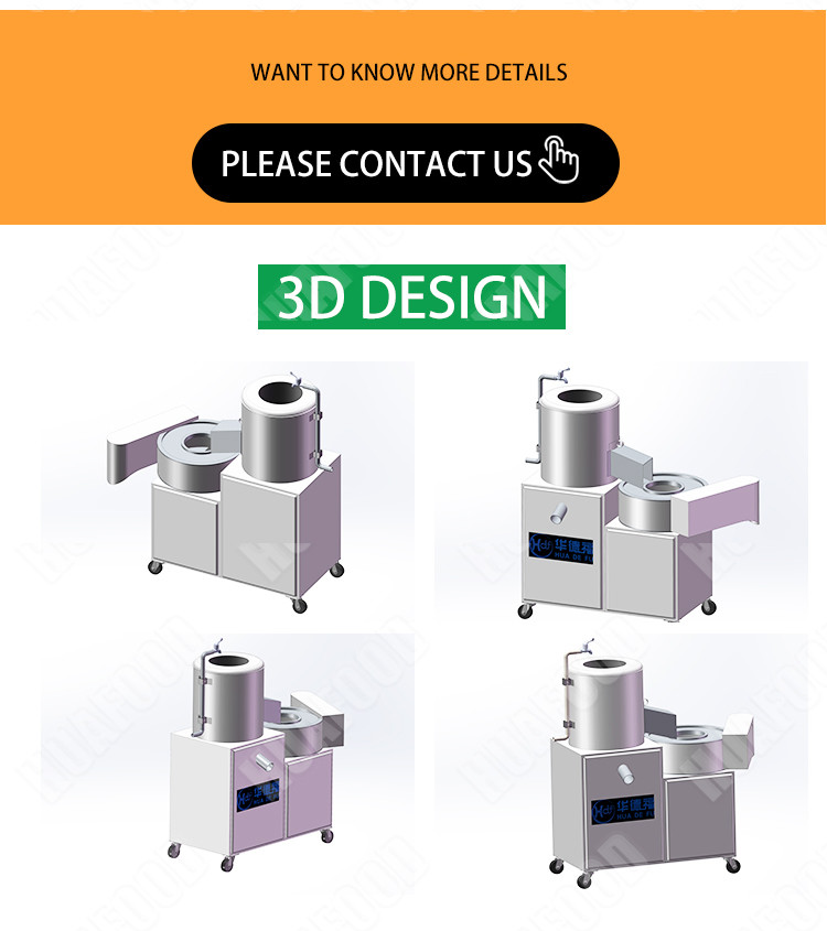 Automatic Potato Peeling And CuttingMachine Potato Peeler And Slicer Machine for Commercial catering