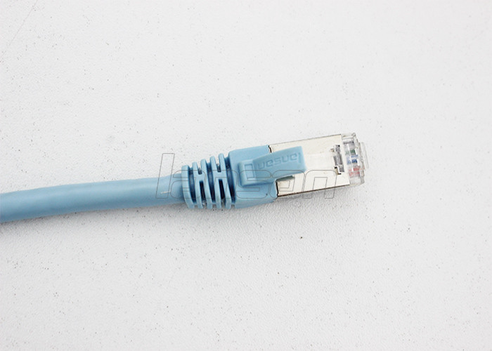 LSZH 1m Cat6A Patch Cord , Round Shape Rj45 Network Cable Standred Copper