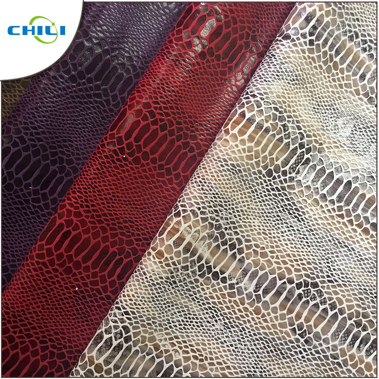 OEM ODM Printed Faux Leather Fabric Bulk Moisture Impervious