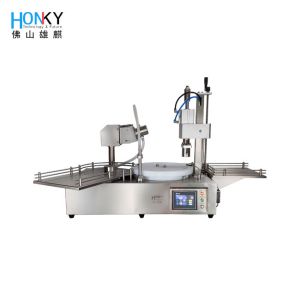 China Desktop Automatic 30ml Glass Vial Liquid Filling And Capping Machine With Crimp Cap Function For Vial Filling And Cappin on sale