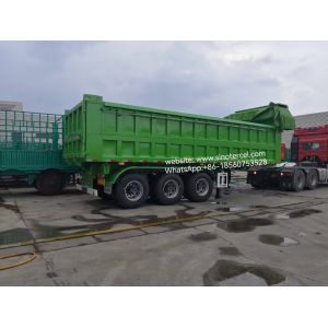 3 Axle Front Hydraulic Lift Semi Dump 24CBM High Efficiency Unloading With A