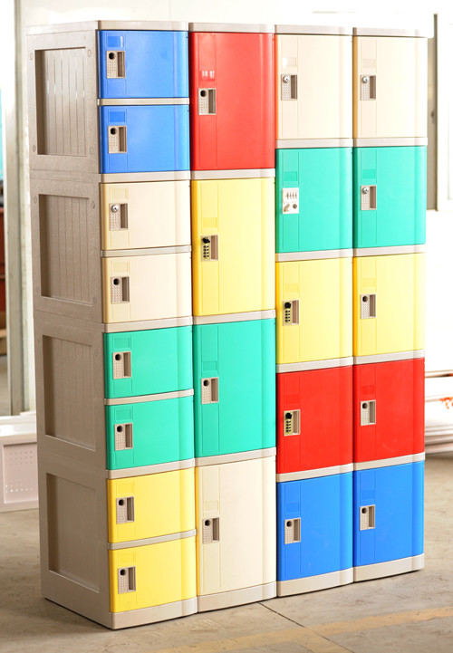 10 Tier Blue Mobile Phone Lockers Corrosion Proof With Clover Keyless Lock