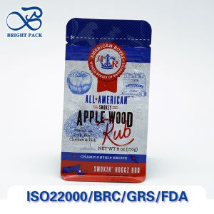 China Factory-Direct Eight Sided Sealing Flat Bottom Bag For Food Packaging With Transparent Window On The Side And Custom Printing on sale