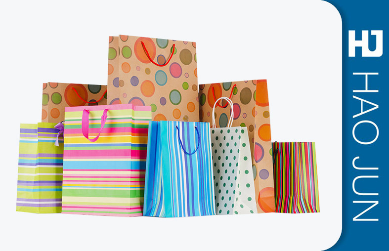 Recycled Cardboard Shopping Bags With Handle , Kraft / Coating Paper