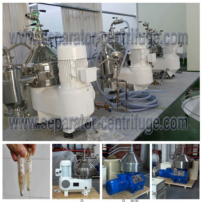 High Speed Continuous Centrifugal Separator / Disc Coconut Oil Centrifuge