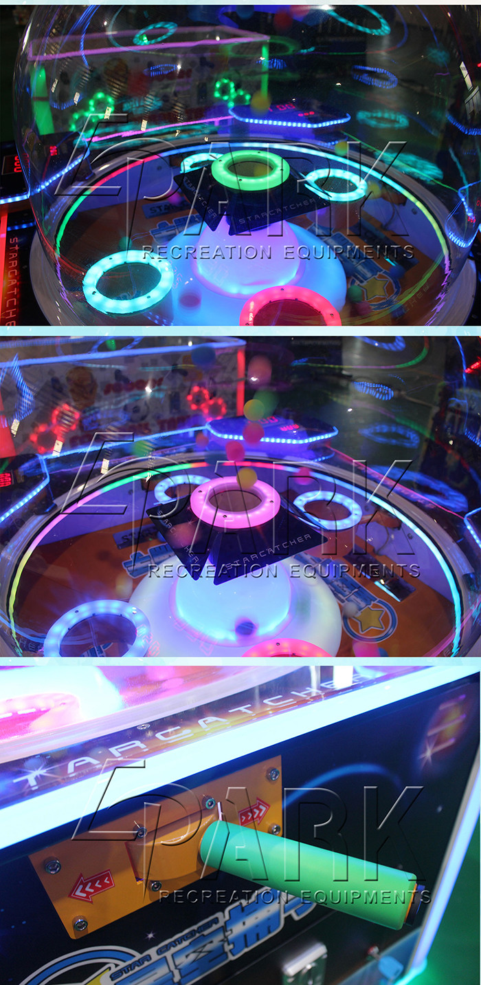 Multiplayer Kids Crane Game Machine / Carnival Ticket Redemption Catching Ball Game Machine