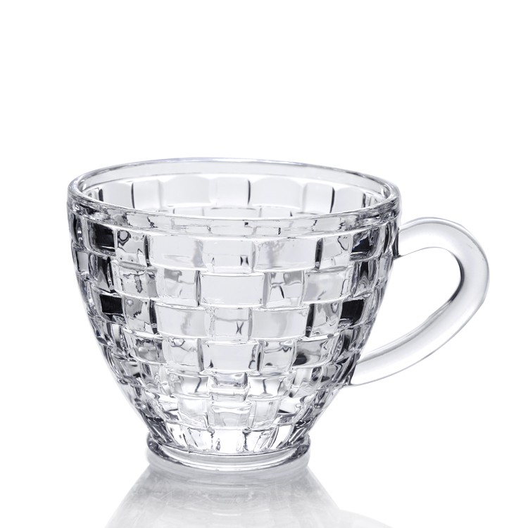 Popular products 5oz Woven Collection Clear Transparent 150ml Coffee Mug Tea Glass