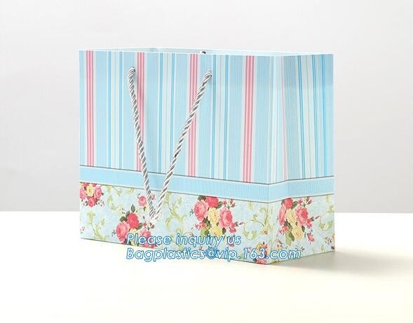 Luxury Paper Gift Carrier Shopping Bag Party Bag with Handles,printed paper carrier bag for apparel shopping bag, bageas