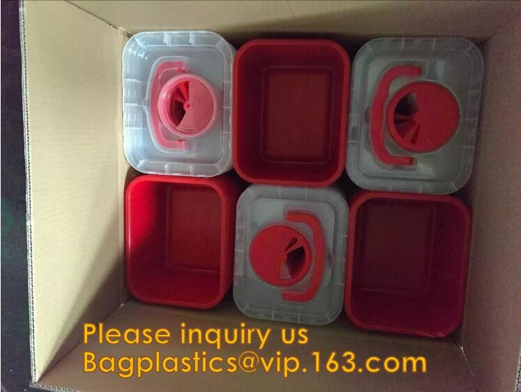 Disposal sharp container for store and dispose of medical waste,Cheap Disposable Plastic Medical Sharp Safe Container 1L