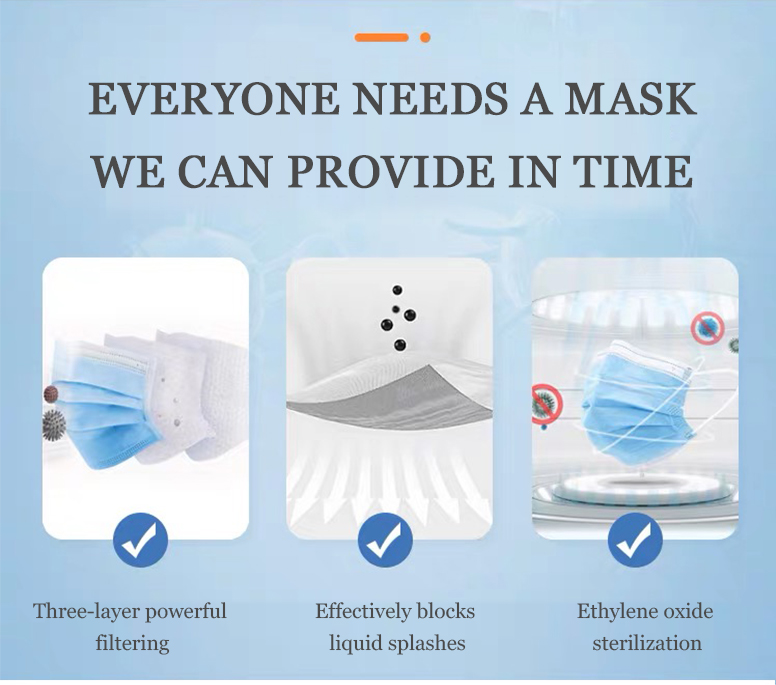 ANTI POLLUTION FACE MASK 3 PLY DISPOSABLE SURGICAL MASK 3PLY FACE MASK