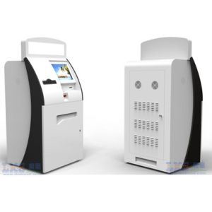 Indoor Touch Screen Information Health Kiosk System with A4 Printer , Card