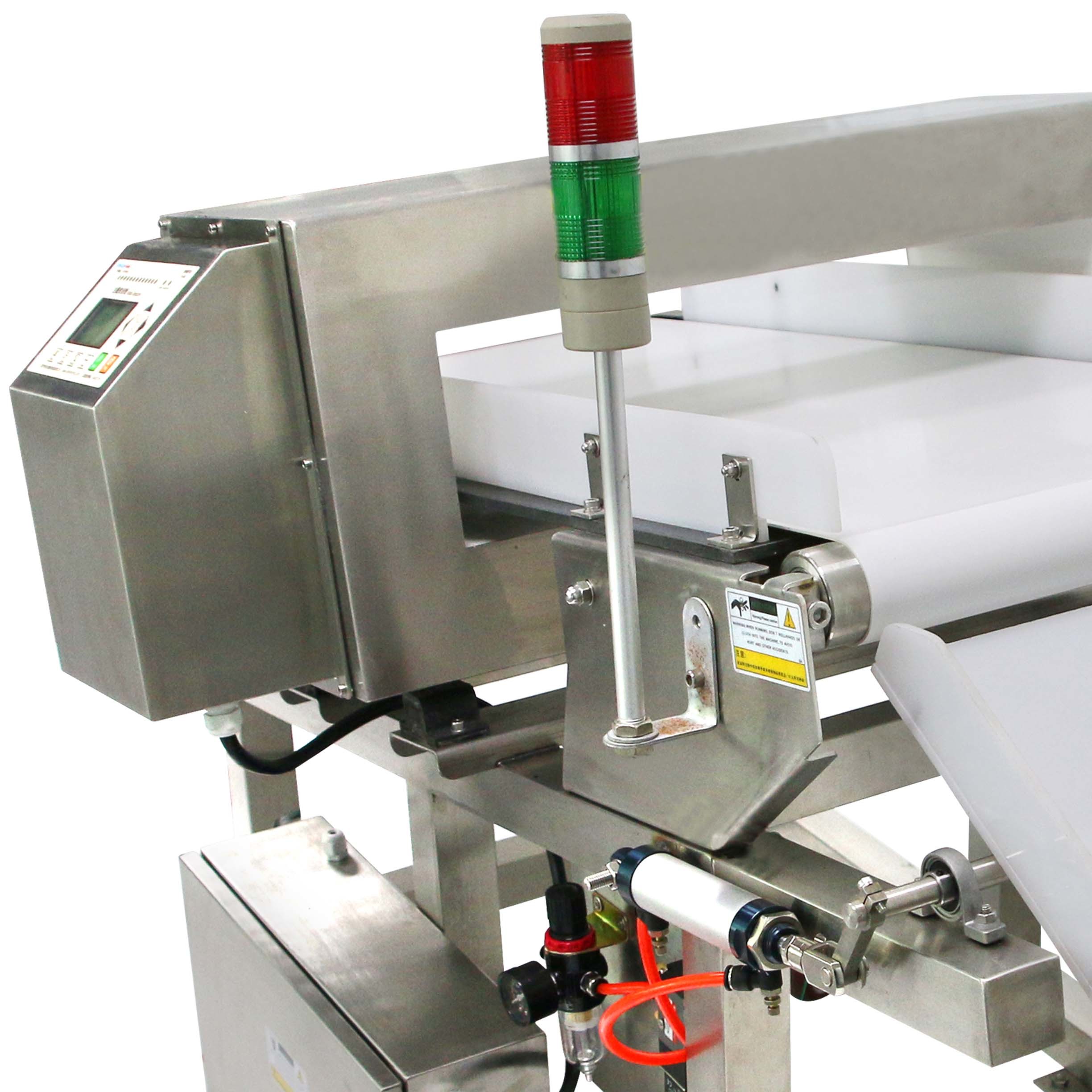 90W Belt Conveyor Metal Detector Food Detection Industry Speed 27-38 M / Min
